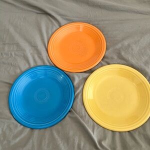 Fiesta wearVibrant salad Plate Set - Orange, Blue, Yellow 3